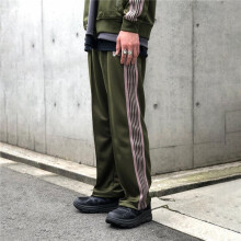 Embroidery Butterfly Girls Don?t Cry Pants Needles Sweatpants Men Women Webbing Striped Needles AWGE Track Trousers