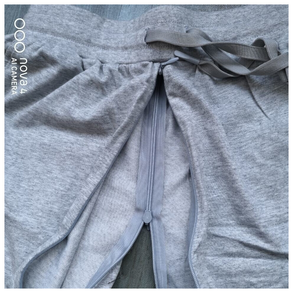 Outdoor Sex Open crotch Pants Invisible Zipper Quick Pants Pocket