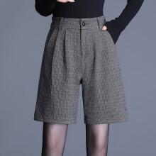 Woollen Wide Leg Shorts For Women 2021Autumn Winter Loose Shorts Bermuda Femme All-Match Shorts Casual Shorts M-4XL
