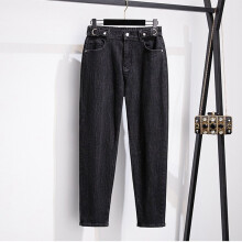 Ladies Large Size Jeans 8XL 7XL 6XL 5XL Elastic Waist Adjustable Pocket Zipper Slim Fit Casual Loose Denim Trousers
