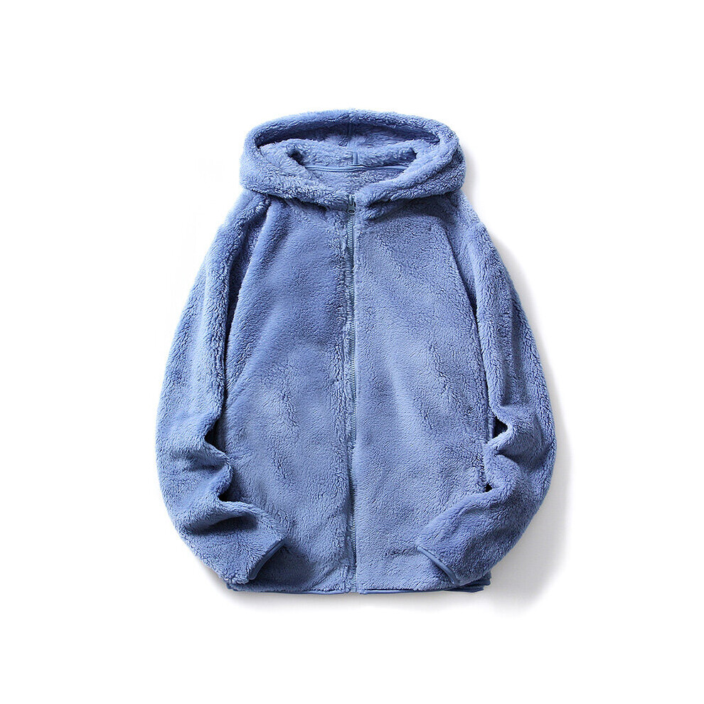 Polar Fleece Jacket Mens Thick Warm Coats Spring Autumn Casual Streetwear Winter Hooded Jacket Loose Fit Men Women-image-OPC-PBWNKW9-NEW