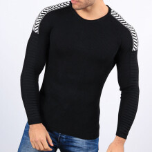 European sweater euro dollars led stripe long-sleeved sweater knit mens cultivate ones morality