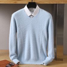 Mens 100% pure Mink Cashmere Sweater V-Neck Pullovers Knit Large Size Mink Sweater Winter Tops Long Sleeve High-End Jumpers