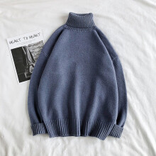 Winter Warm Mens Turtleneck Sweaters Solid Man Casual Knitter Pullovers Harajuku Male Sweaters