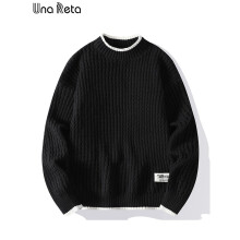 Solid Sweater Men Harajuku Winter Mens Clothing Knitted Pullover Long Sleeve Pulls Sweaters