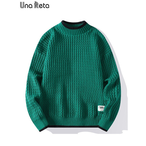 Solid Sweater Men Harajuku Winter Mens Clothing Knitted Pullover Long Sleeve Pulls Sweaters 1