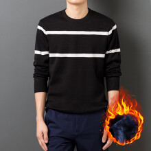 Winter Warm Sweater Mens Turtleneck Slim Soft Fleece Pullover Solid Knitted Plus velvet thickening Sweater Men