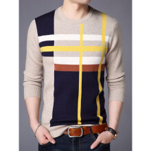 Sweater For Mens Pullover O-Neck Slim Fit Jumpers Knitred Woolen Winter Style Casual Mens Clothes