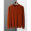 Wool Sweater Mens Round Neck Pullover Tops Autumn and Winter Thin Solid Sweater Versatile Basic 4