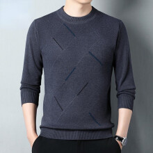 Autumn and Winter Round Neck Sweater Loose Casual Oversized Kintting Tops for Men Pullovers M27