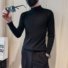 M-3XL Streetwear Winter Mens Turtleneck Sweaters Knitted Pullovers Men Solid Casual Male Sweater Autumn Knitwear