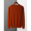 Wool Sweater Mens Round Neck Pullover Tops Autumn and Winter Thin Solid Sweater Versatile Basic 5
