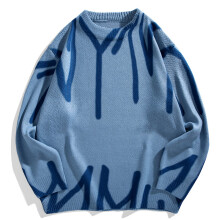 Men Pullover Sweater Men Style Winter Spliced Sweater Casual Sweater Keep Warm Sweater For Men