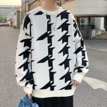 Men Oversized Sweater Loose Women Vintage Retro Knitted Sweater Autumn Men Pullover Unisex Couple Tops