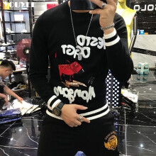 Casual Cotton Male Sweater Winter and Autumn Slim Personality O-Neck Streetwear Mens Clothing Soft Pullover Tops