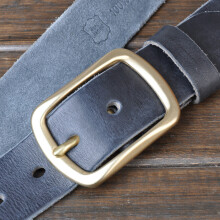 Full-Grain Leather Mens Leather Wild Pure Cloth Waistband Belts Men High