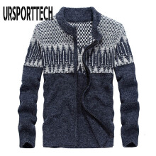 Cardigan Sweater Men Autumn Winter Wool Sweatercoat Casual Zipper Sweater Coats Christmas Tree Sweater Jackets