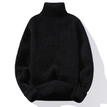 Mens Sweater Solid Turtleneck Sweater Men Knitted Pullovers Winter Mens Knitted Sweater Causal Pullovers Man Clothes