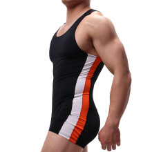 Mens One Piece Pajamas Summer Adult Overalls Pajamas Candy Patchwork Rompers Jumpsuit Sleeveless Sexy Bodysuit