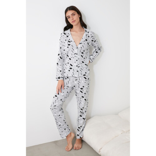 knitted pajama set THMAW21PT0863 1