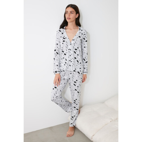 knitted pajama set THMAW21PT0863 2