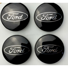 4Pcs Black for Ford 54mm Wheel Center Caps Hubcaps Rim Caps Emblems