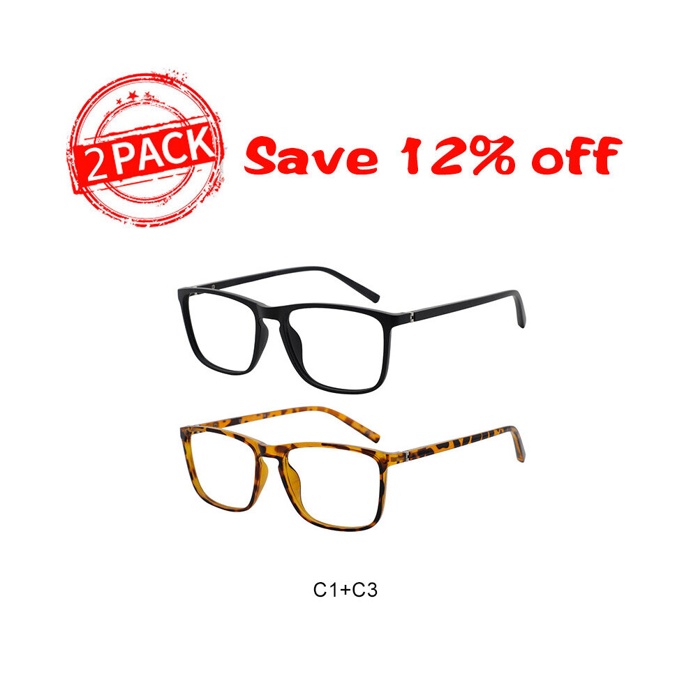 Multicoloured Light Blocking Reading Glasses Men Transparent Computer Eyeglasses Reading Magnifying Eyewear Presbyopic Diopters +1.0 +2.5