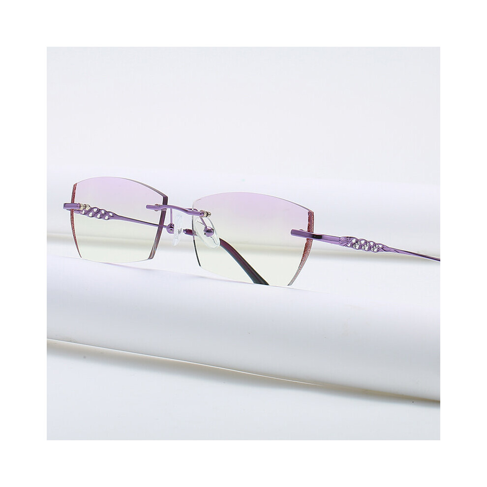Multicoloured 58133 Rimless Glasses Frame Women Light Weight Optical Rim Eyeglasses Frames Prescription Myopia Spectacles