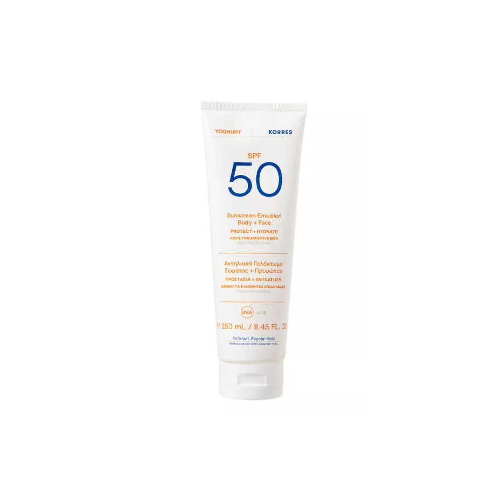 KORRES YOGHURT Sunscreen Body + Face Lotion SPF50  - 250ml