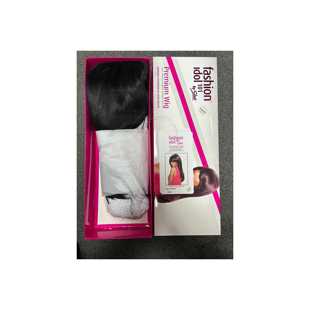 Sleek Unisex Multicoloured (1 Jet Black)Sleek Candace Fashion Idol 101 Premium Synthetic Wig
