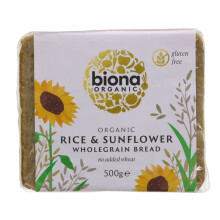 Biona Rice Bread with Sunflower Seed 500g ( pack of 12 )