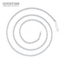 Men Chain Pure 999 Sterling Silver Clavicle Box Chain Necklace Male Anniversary Jewelry Gift Can Be Match With Pendant