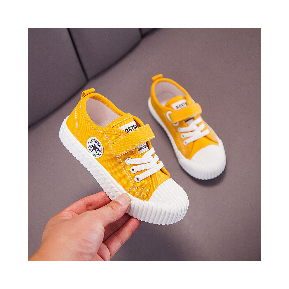 (Yellow, UK 9 Kids) Kids Boys Trainers Shoes Girls Sneakers Toddlers Casual Sports School Shoes UK