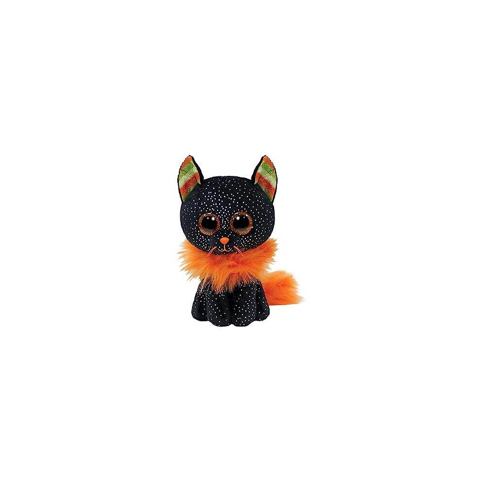 Ty Morticia Cat Orange Beanie Boo Regular | Halloween 2022 Beanie Baby Soft Plush Toy | Collectible Cuddly Stuffed Teddy