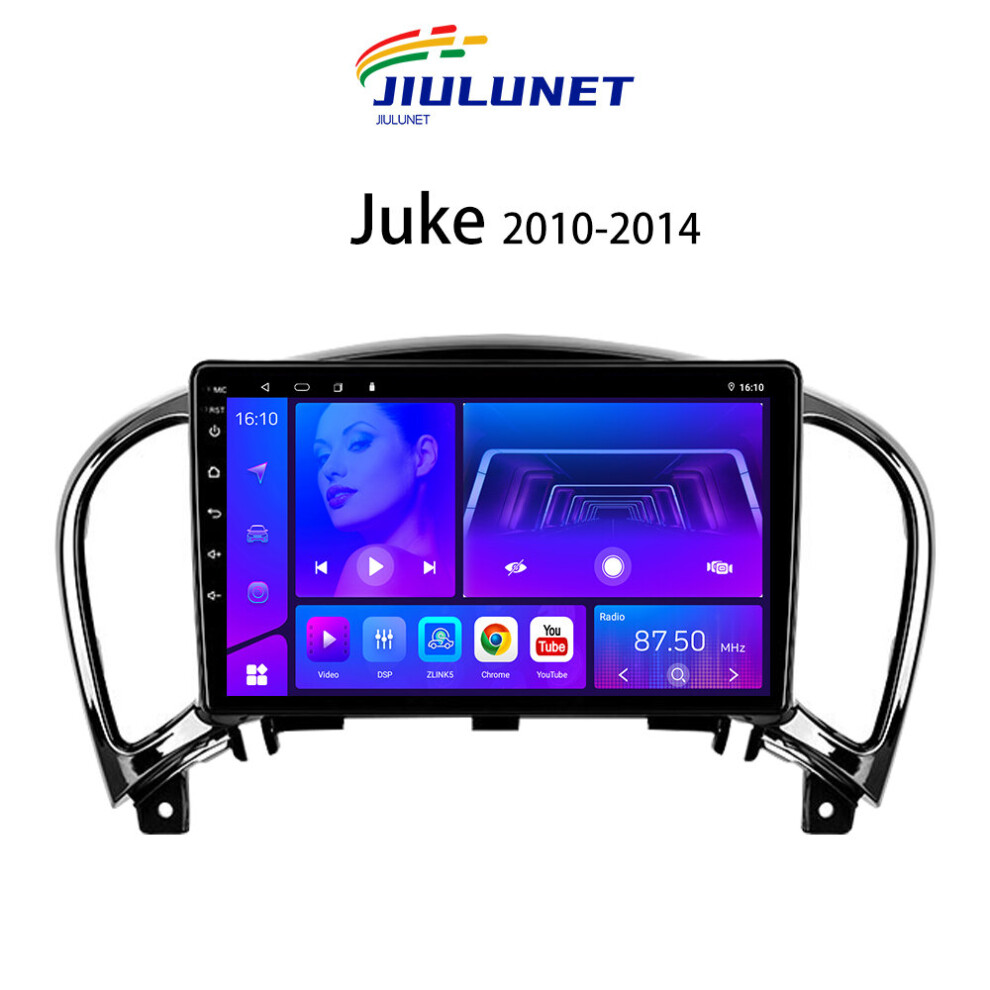 (4G 8 Core 6GB+128GB with Carplay) JIULUNET 9" For Nissan Juke YF15 2010-2014 Android 8 Core Carplay Central Multimedia Car Stereo Radio Player 2 Din