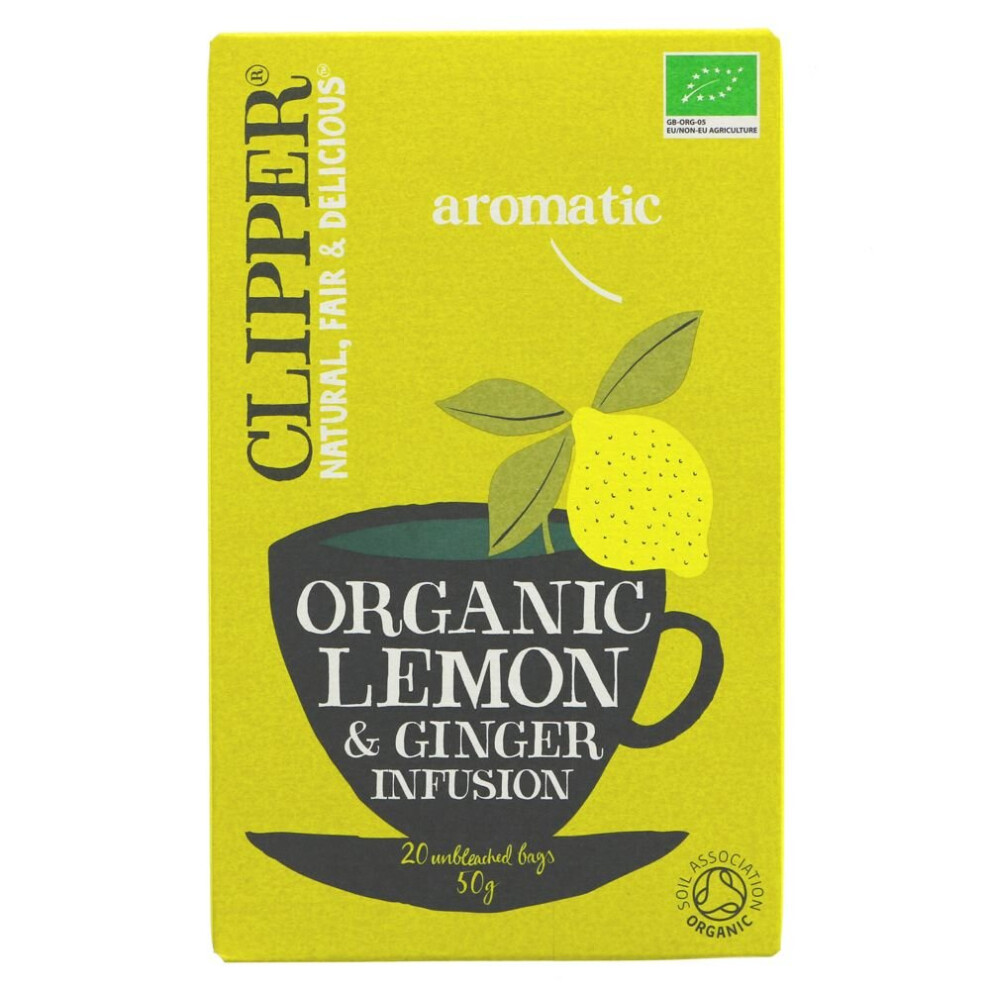 Clipper Lemon & Ginger 20Bags ( Pack Of 12 )
