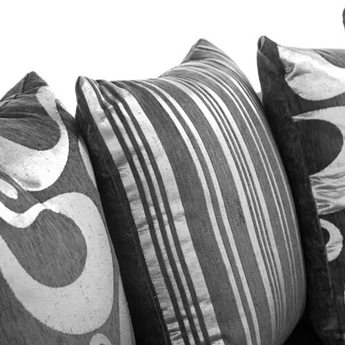 (Black/Grey, Corner(2C2)) Shannon Corner (2C2) and 3+2 Seater Sofa 2
