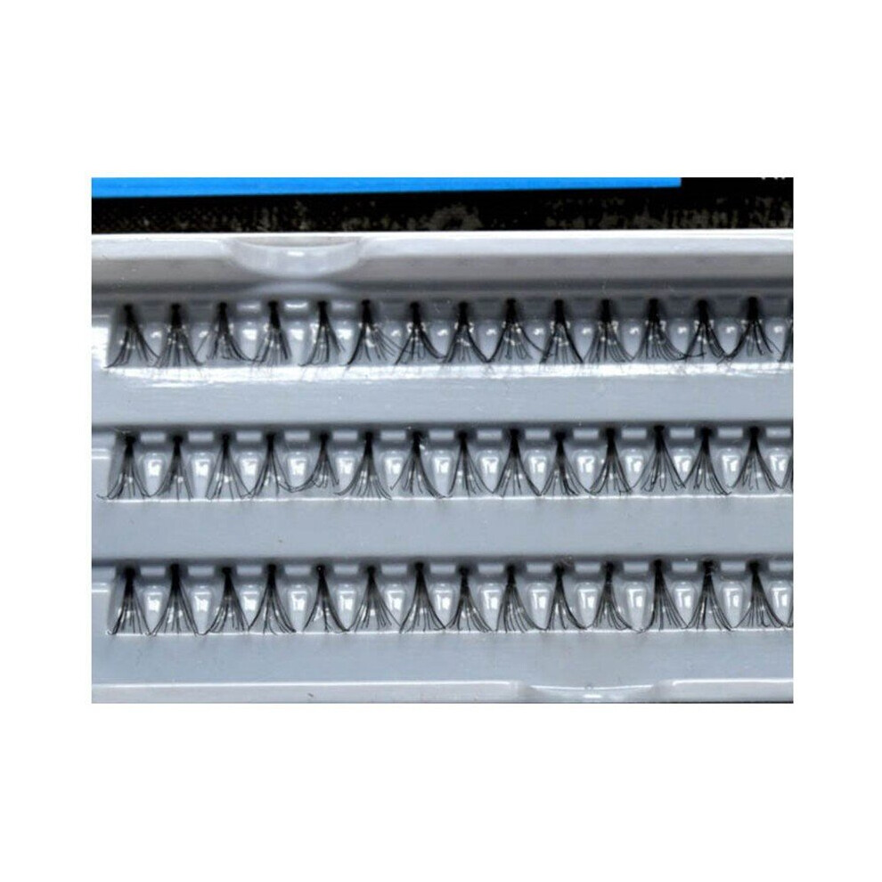 False Eye Lashes C Curl Knotted Flare Individual Knot 60 Cluster Eyelashes