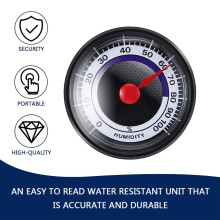 1 PC Mini Portable Accurate Durable Analog Hygrometer Humidity Meter Mini Power-Free FOR Indoor Outdoor Home Use