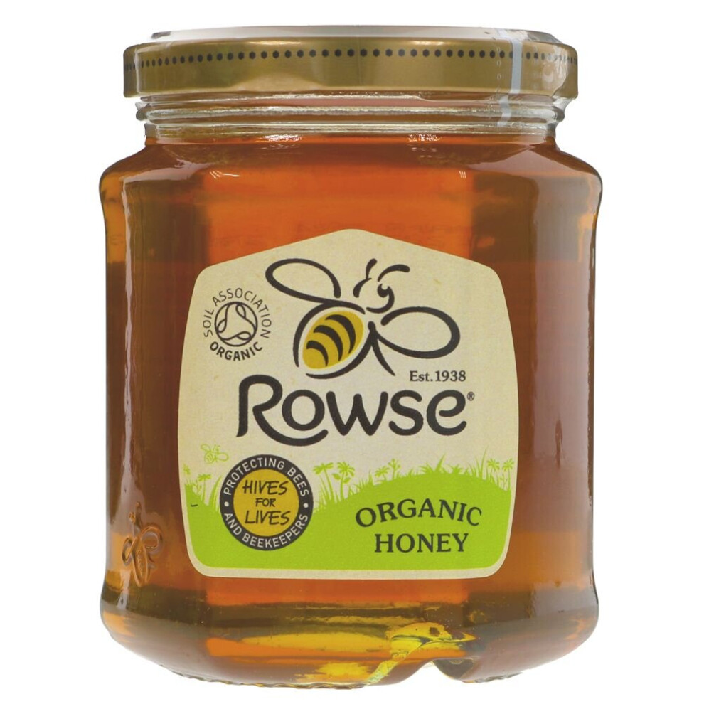 Rowse Organic Honey - Clear  340g ( Pack of 12 )