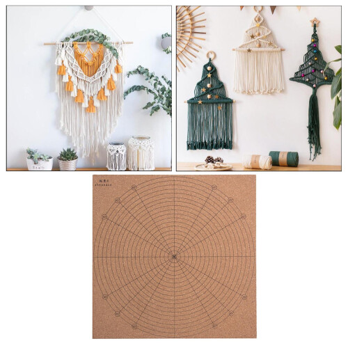 Cork Macrame Board with Grids Braiding Knotting String Bracelet 1