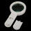 80mm 12-LED Handheld Lighted 10X Magnifying Glass Identify Tool 3