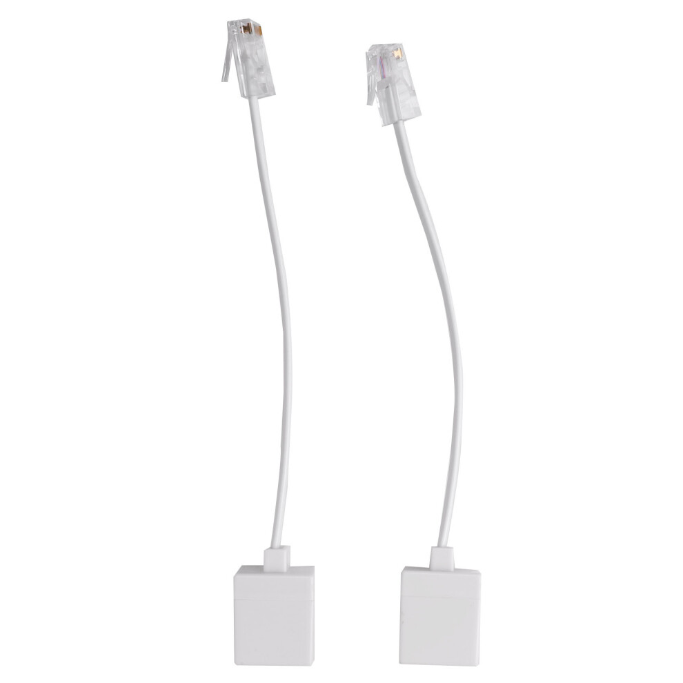 2 Socket 8P4c / Rj45 Male Rj11 6P4c To Female M / F Adapter Telephone Ethernet 885487030333