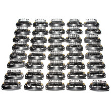 40pcs U-shaped clamp For Hair Extensions Wig Clips DIY Comb Frame