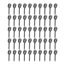 50pcs Fishing Boilie Screw with Solid Ring Bait Tool Chod Rigs Fishing Hair Tackle Accessory