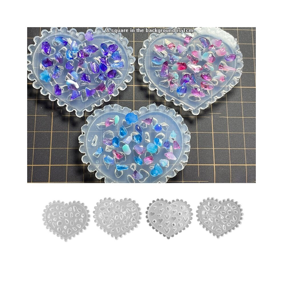 R3MC Summer Manicure Silicone Molds Nail Decorations Shaped Shells Diamond Nail Mold