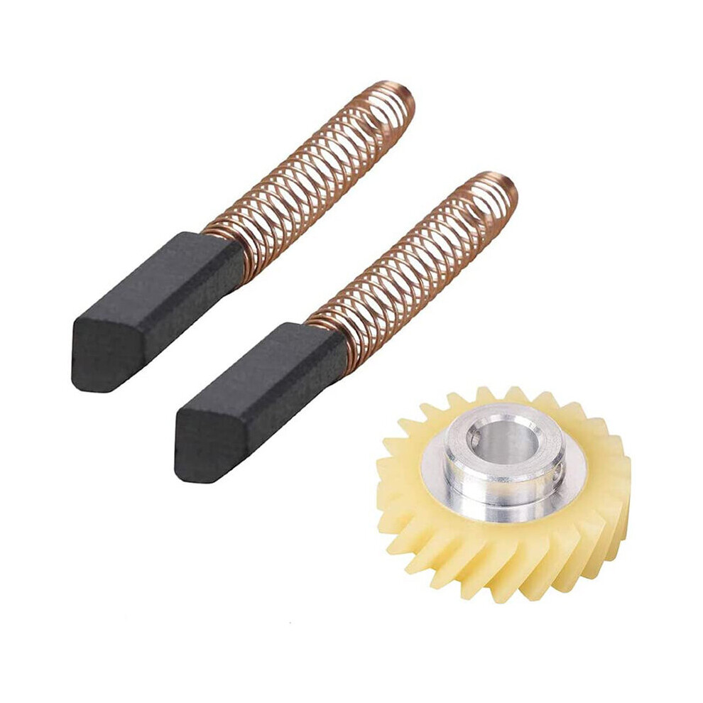 W10112253 9706416 Motor Brush W10380496 4162897 Mixer Drive Gear for Stand & A Pair of Motor Brushes-image-OPC-PBWPF97-NEW