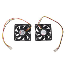 60Mm 6Cm DC 12V 3 Pin Computer Case CPU Cooler Cooling Fan 2 Pcs