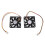 60Mm 6Cm DC 12V 3 Pin Computer Case CPU Cooler Cooling Fan 2 Pcs 1