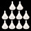 10Pcs Mini Silicone Funnel for Transfer Liquid Oil Perfume Diffuser Bottle Molds 3